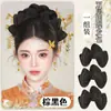 Peluca para Mujer con Moño de Doble Lazo, Estilo Recogido Prehecho, Accesorios para el Cabello de Disfraz Antiguo, Moño Prehecho para Recogido de Novia al por Mayor