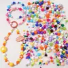 Contas Redondas de Acrílico de Cor Sólida 4-10mm para Pulseiras, Colares, Acessórios de Joias Artesanais DIY e Kits de Material