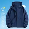 Roupas com Proteção Solar UPF50+ para Homens no Verão, Anti-UV, Seda Gelada, Secagem Rápida, Respirável, Com Capuz, Esportes ao Ar Livre, Pesca, Proteção Solar
