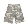 Shorts de mezclilla camuflados de verano de estilo retro americano transfronterizos para hombre y mujer, de corte recto, holgados, casuales, de pierna ancha
