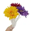 Flores artificiais para o Dia do Professor, margaridas africanas, buquês de flores preservadas, arranjos florais para decoração de cenários, enfeites de flores artificiais, materiais DIY, arte floral