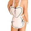 Traje de Ropa de Sirvienta Lencería Pasión Uniforme de Ropa de Sirvienta Delantal Correa de Personaje Amor Sexy Caliente talla única