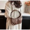Bolso de Moda Fu Gani para Axila de Mujer 2024 Nuevo Bolso Simple de Textil Tipo Dumpling Casual Versátil Bolso de Hombro Cruzado