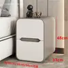 2026 Nueva Mesa de Noche Mini de Madera Maciza con Borde Estrecho para Dormitorio Apartamento Pequeño Ultraestrecha Moderna Simple Lujo Ligero Cuero