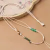 Cuerda de collar de cuero encerado cuerda tejida colgante de oro cuerda para colgar colgante de cuello ámbar Buda colgante de jade cuerda colgante ajustable
