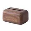 Caja de Pañuelos Estilo Chino Imitación Madera de Nogal para Uso en Casa, Restaurante de Lujo, Mesa de Café de Sala de Estar Estilo Antiguo, Hotel y Casa de Huéspedes Caja de Almacenamiento al por Mayor