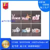 Bolsa com logotipo de desenho animado LOGOTIPO carimbo de borracha PVC borracha macia amostra de marca registrada personalizado marca registrada de borracha macia