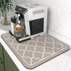 Tapete Secador de Diatomito Simples de Luxo Transfronteiriço Tapete Absorvente para Bancada de Cozinha Doméstico Tapete Secador Isolante Térmico Anti-escaldante de Alta Temperatura