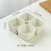 Cuencos cuadrados de cerámica, cuencos para snacks, cuencos para salsas para mojar, cuencos para vaporera, ollas para vaporera, cajas para vaporera, platos para vaporera, cuencos para postre, cuencos para cocer huevos al vapor, platos para vaporera domésticos