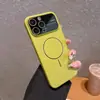 Adecuado para Funda de Teléfono iPhone 17 Pro Max, Modelo Nuevo con Ventana Grande, 16 Acabado Mate Similar a la Piel, 14 Sensación de Alta Gama, 15Pm Atracción Magnética