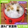 ¡Guau! Cubo Aislado Personalizado de Acero Inoxidable con Bloqueo de Temperatura, Cubo Aislante para Té y Agua, Cubo para Hielo en Polvo, Cubo para Leche de Soya, Gran Capacidad para Uso Comercial
