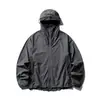 Chaqueta Protectora Solar Ligera Resistente al Agua para Exteriores Personalizada Black Fleet, Transpirable, Secado Rápido, Ropa con Capucha Ajustable para Protección Solar