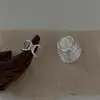 Anillo Irregular Plegado Exquisito y Versátil para Mujer, Apertura que No se Desvanece, Anillo de Dedo Índice de Lujo Accesible Ajustable Estilo Simple Nuevo