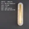 Luminária de parede para cabeceira de quarto de mármore transfronteiriça, luminária de parede de designer criativo nórdico para sala de estar, escritório de vendas, saguão, hotel
