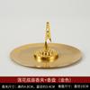 Porta-copos de Latão com Logo Luxo Leve Alto Padrão Doméstico Almofada de Chá Porta-chá Base Criativa de Placa de Cobre Acessórios para Conjunto de Chá Kung Fu
