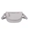 Bolso Bandolera Unisex de Moda y Tendencia 2026 Nuevo Color Sólido Simple Versátil Tela de Nylon Bolso de Hombro