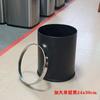 Cubo de basura de acero inoxidable para el hogar Habitación de hotel Baño Ktv Papelera Aro de presión Metálico Envío gratis Cilindro grande