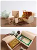 Cilindro de Té Caja de Regalo de Madera Maciza Lata de Té Engrosada Bolsa para Pastel con Logo Personalizado Caja de Embalaje China para Donas