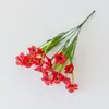 Hierba de Primavera Violeta Flor Eterna Planta Acuática Tela Serigrafiada Decoración Exterior Flor Artificial Flor de Simulación Arreglo de Escena