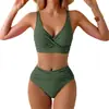 Biquíni Feminino Conservador Novo Europeu e Americano 2026 Comércio Exterior Amazon Moda Praia Sexy Conjunto de Biquíni Duas Peças bikini