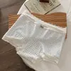 Estilo dulce y femenino, bragas de encaje de algodón puro, tiro medio, fuelle extendido, transpirables, amigables con la piel y antibacterianas