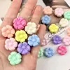 Contas de Macaron Rosa Cereja Cor Sólida Acrílica Pulseira DIY Chaveiro Pingente de Carro Venda por Atacado Exportação Transfronteiriça Fornecimento Exclusivo