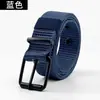 Cinto de Lona Porosa Novo Estilo Cinto para Jeans Masculino Cinto de Nylon com Fivela de Pino Estilo Coreano para Estudantes Jovens Cinto de Treinamento Militar