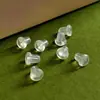 Tapones para Oídos de Silicona de Alta Calidad Protección Ambiental Tipo Bala Transparente Aretes de Perno para Oreja Tapones de Goma Traseros Accesorios para Aretes Oreja Forzada Haz de Oreja