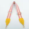 Nuevo colorido tejido ancho a rayas estampado correa ancha para el hombro estilo étnico bandolera femenina estilo coreano versátil un solo hombro chica estilo occidental