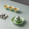 En el Bosque, Regresando a los Pinos - Taza de Té de Banco de Sauce Pintada a Mano Flor de Estrella, Taza Alta, Taza Individual para Anfitrión, Taza de Uso Personal, Taza de Degustación