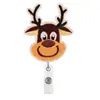 Nuevo Hombre de Galleta de Navidad Copo de Nieve Fieltro Bordado Telescópico Hebilla de Fácil Extracción Pegatina de Tela Clip Giratorio para Insignia de Fácil Extracción