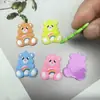 Nuevo Dibujo Animado Oso Lindo Sentado Accesorios de Goma Blanda Parche de Plástico ABS para Funda de Teléfono DIY Taza de Agua Zapatos de Algodón