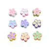 Flor de Cinco Pétalos Dibujo Animado Cuentas Espaciadoras Cadena para Teléfono Móvil Accesorios Cuentas Espaciadoras Aleación Colorida Accesorios DIY Joyería Colorida