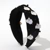 Otoño e invierno 2024 nuevo transfronterizo diadema de Halloween accesorios de fantasma de diablo negro tendencia viento oscuro accesorios para el cabello de vacaciones