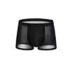 Atacado de fabricantes nova roupa íntima masculina de seda gelada cuecas masculinas ultrafinas respiráveis confortáveis calças boxer masculinas de verão para jovens