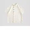 Suministro directo de fábrica verano 2024 estilo nacional nuevo chino hebilla de metal de mariposa camisa de manga corta para hombre holgada casual
