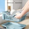 Escurridor de Platos Estante para Fregadero Multifuncional para Encimera de Cocina Almacenamiento de Vajilla con Filtro de Agua Alacena Doméstica