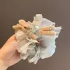 Accesorios Coreanos para el Cabello Verano Malla Dibujos Animados Mascota Linda Conejo Strass Lazo Goma para el Cabello para Mujeres Estilo de Alta Gama Peinado de Moño para Niña
