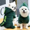 Ropa para Perro Mascota Transfronteriza, Abrigo de Algodón de Cuatro Patas para Gato Otoño e Invierno, Ropa de Transformación de Dibujos Animados, Ropa para Gato, Suministros de Ropa para Perro