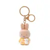 Llavero Colgante de Conejo con Flor Flocada Creativo, Decoración de Mochila Estilo Mejor Amigo, Lindo Regalo, Venta al por Mayor de Artículos Pequeños