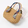 Bolsa de alça decorativa versátil estilo coreano para primavera e verão lenço de seda fita estreita fina cinto de fita lenço de fita para mulheres