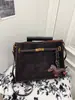 Bolsa Tote Fosca Casual Retrô para Mulheres 2025 Nova Grande Capacidade High-End para Trabalho Ombro Axila Bolsa Platina
