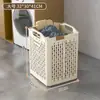 Cesto de roupa suja para banheiro, dobrável, grande capacidade, para guardar roupas sujas, e pode ser movido