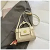 Bolso Retro Simple Estilo Coreano Bolso Cuadrado Pequeño Bolso de Mujer 2026 Primavera Nuevo Estilo Bolso de Hombro Único Cruzado con Textura para Mujer