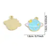 Serie Cielo Estrellado Romántico Colorido Colgante de Gota de Aceite Joyería de Aleación DIY Collar Pulsera Colgante Decorativo Nuevo Producto Transfronterizo