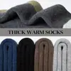 Calcetines Gruesos de Otoño e Invierno Transfronterizos Talla Grande Populares Calcetines de Lana para Hombre Calcetines Cálidos con Forro de Felpa Calcetines de Cachemira Calcetines Altos Combinación de Colores
