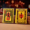 Amuletos de prata populares do Douyin para atrair dinheiro, recomendados pelo mestre taoísta para bênçãos no Ano do Cavalo, cartão de fortuna portátil e adesivo para celular