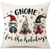 Juego de Fundas de Almohada Transfronterizas para Navidad Europea y Americana, Funda para Cojín de Sofá de Sala de Estar, Funda para Almohada de Cintura con Reno Papá Noel Árbol, Suministro de Fábrica