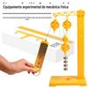 Experimento de bloco de polia Equipamento experimental de mecânica física para alunos do ensino fundamental e médio para explorar o papel da polia fixa e da polia móvel