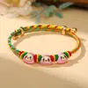 Festival del Bote del Dragón Cuerda Colorida 2025 Nuevo Pulsera Ajustable Tejida a Mano para Niños Pulsera con Colgante de Zongzi para Mujeres